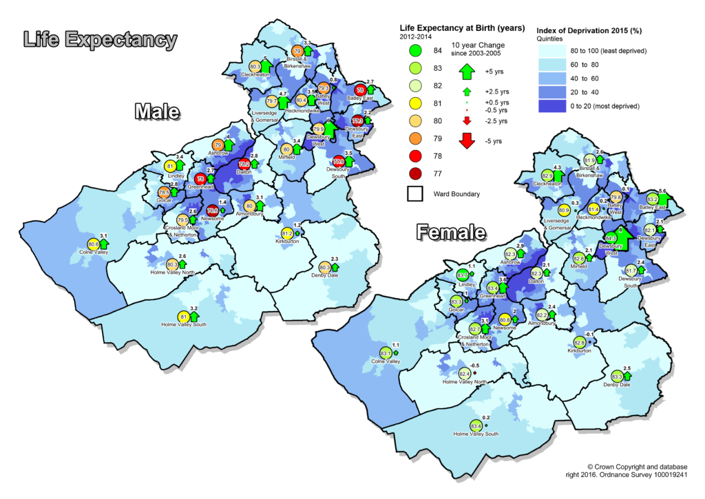 Fig Life Expectancy Ward Instantatlas Kirklees