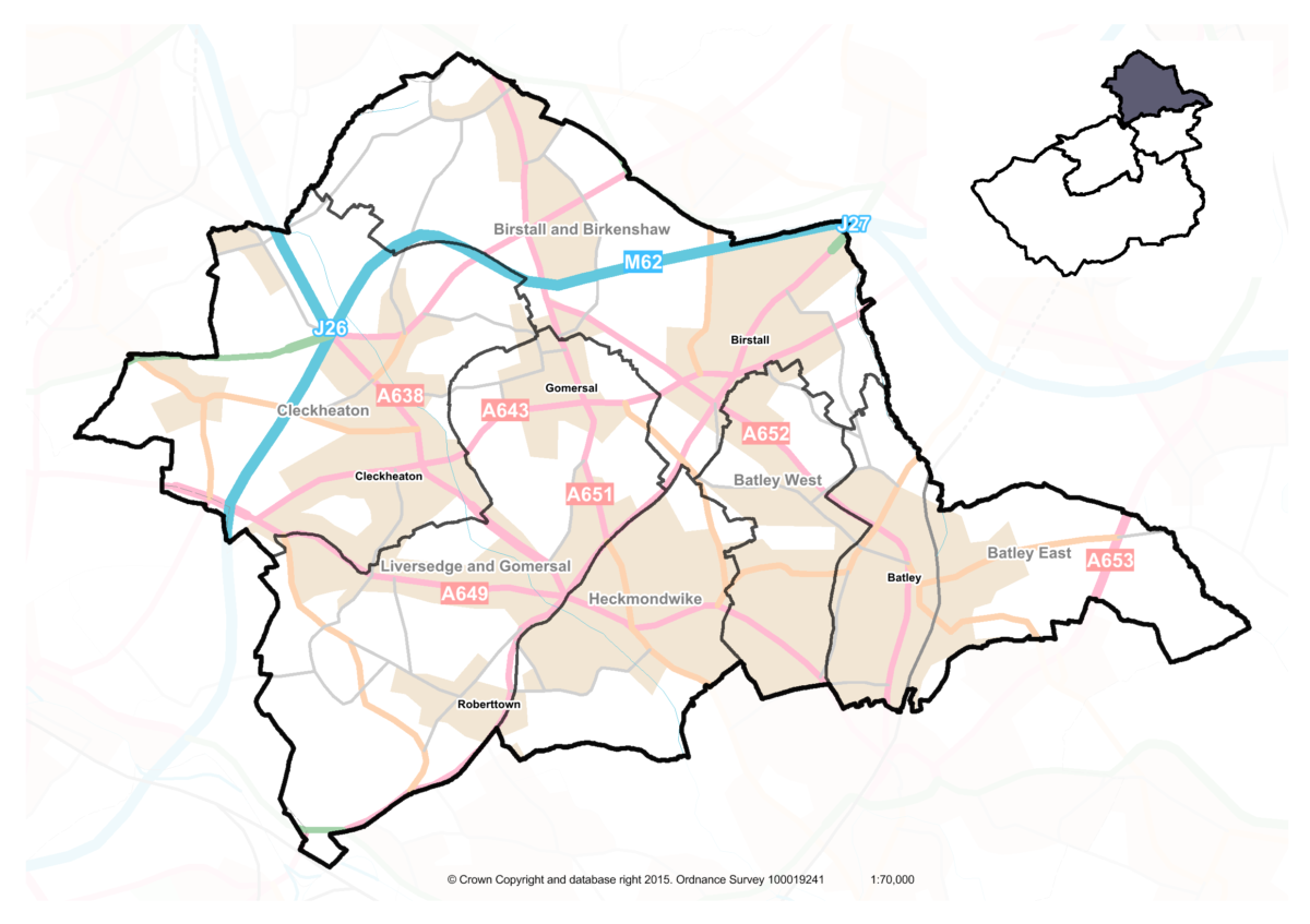 Batley and Spen Overview Map with Wards – InstantAtlas Kirklees