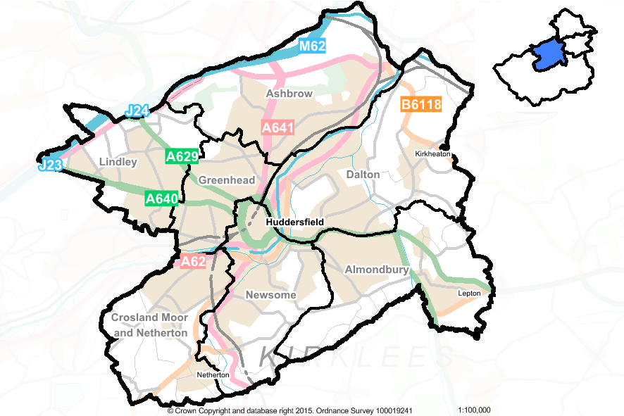 Huddersfield Overview with Wards Small – InstantAtlas Kirklees